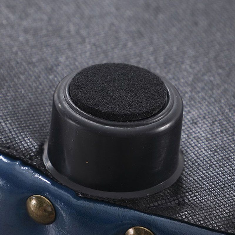 Leather Yellow Pouf Modern Stain Resistant Round Indoor Pouf