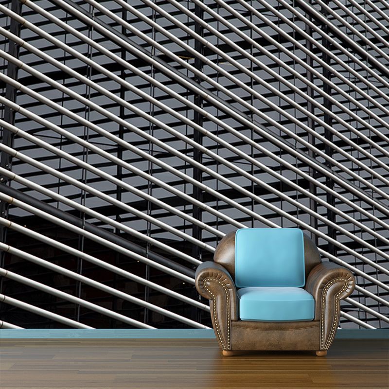 City Construction Mural Wallpaper Mildew Resistant Modern Living Room Decoration