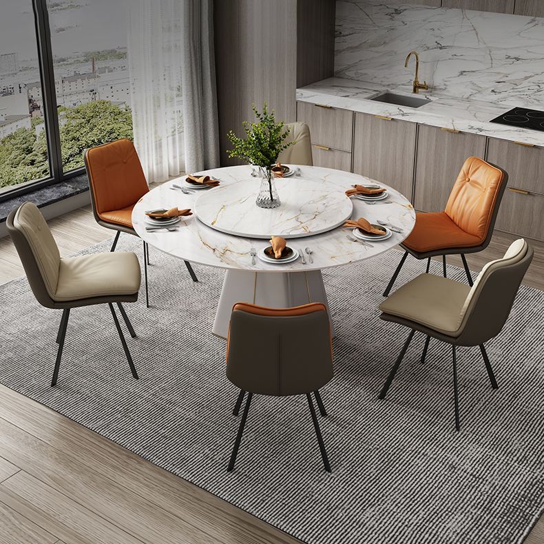 1/4/5/7 Pieces Dining Chairs Set  Sintered Stone Table Set Rectangle Table