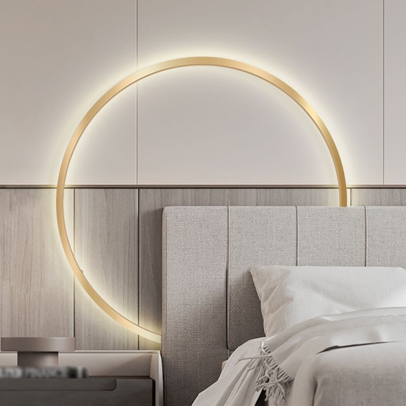 Runde Schatten Metall Wandleuchter moderner Stil mit einem leichten Wand montiertes Licht