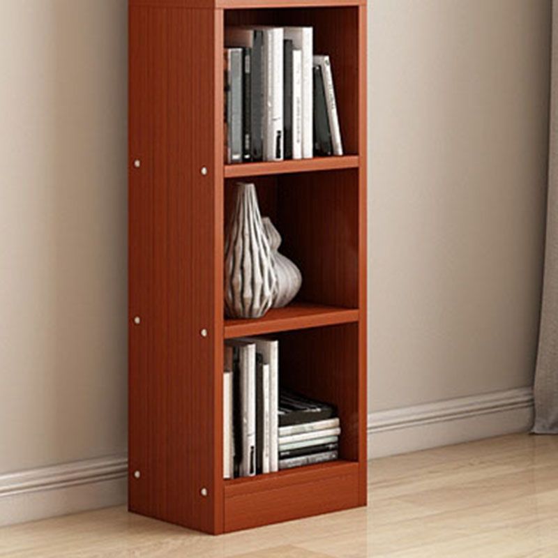 Modern Closed Back Bookshelf Engineered Wood Shelf Bookcase for Study Room