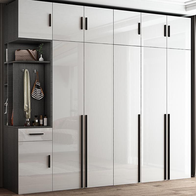 Modern Style Wooden Wardrobe White Colour Wardrobe Closet for Bedroom