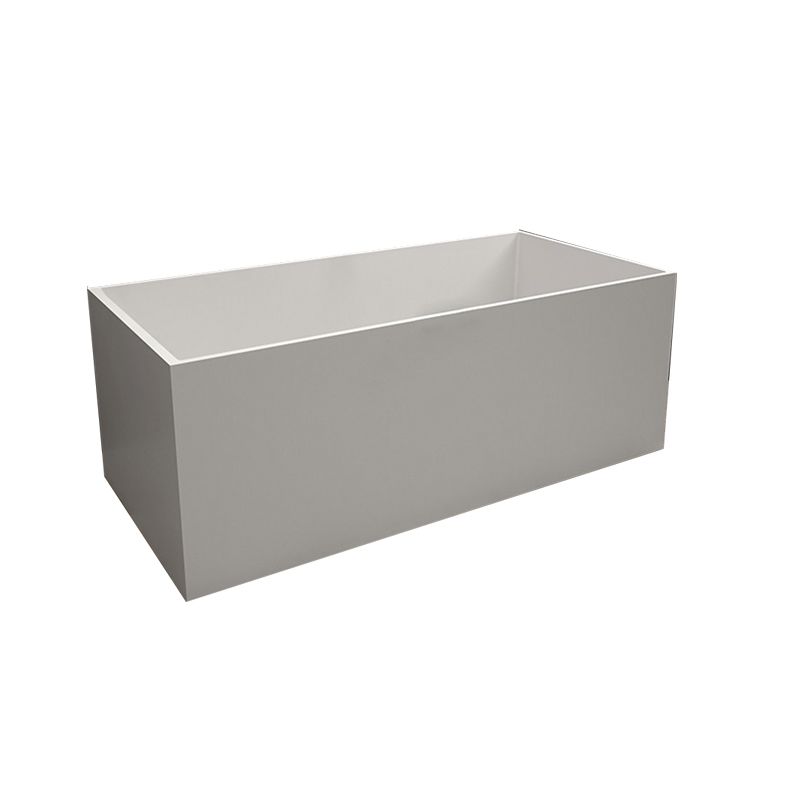 Modern Soaking Freestanding Bath Tub Stone Bathroom Bathtub with Overflow Trim