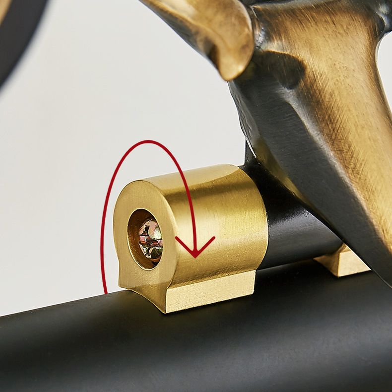 Lampe à vanité linéaire armée American Style Copper Single Vanity Light