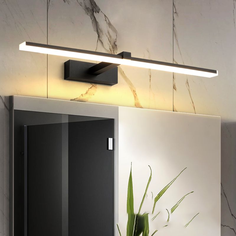 Metall lineare Schattenwandbeleuchtung moderner Stil 1-Lichtspiegel Wandhalterung Leuchte Leuchte