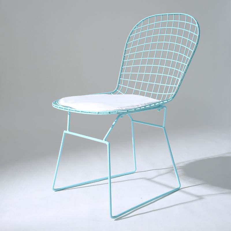 Metal Stacking Outdoors Modern Dining Chairs Patio Dining Chair