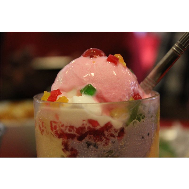 Customized Modern Ice Cream Mural Wallpaper Commerce Shop Water Resistant