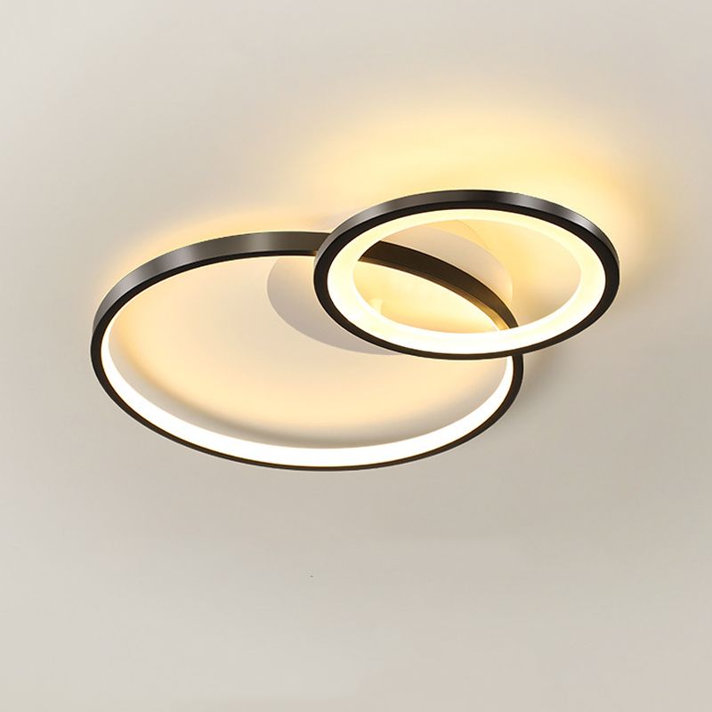 Circle Ceiling Light Fixture Modern Style LED Metal Ceiling Mounted Light
