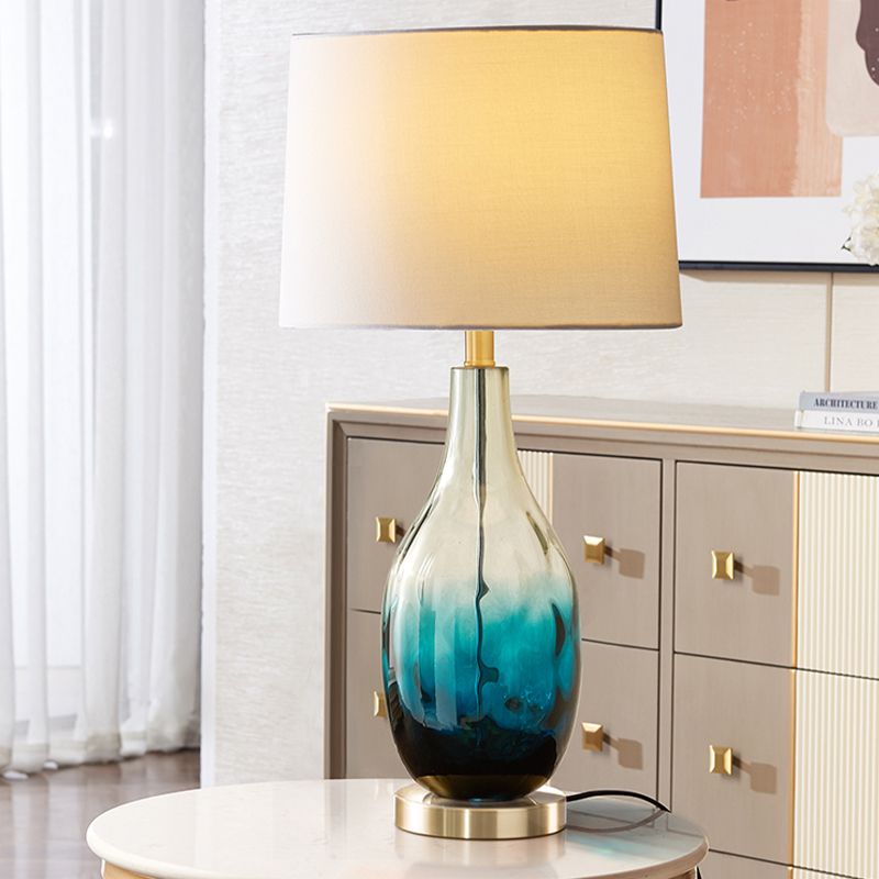 Beige/marrone 1 ombreggia lampada da comtore
