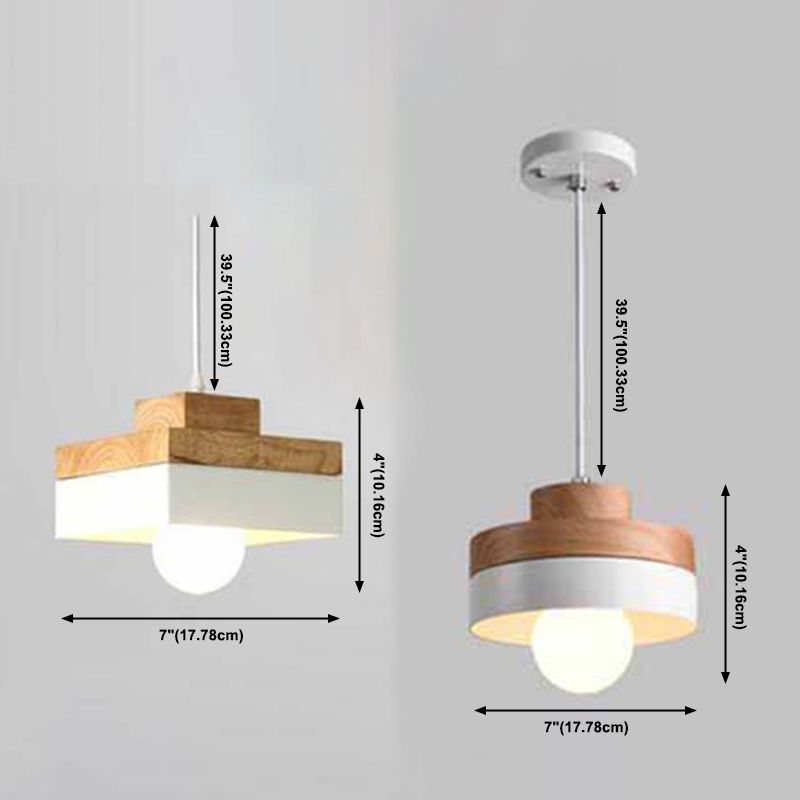 Geometric 1-Light Down Mini Pendant Metal Modern Style Down Lighting Pendant