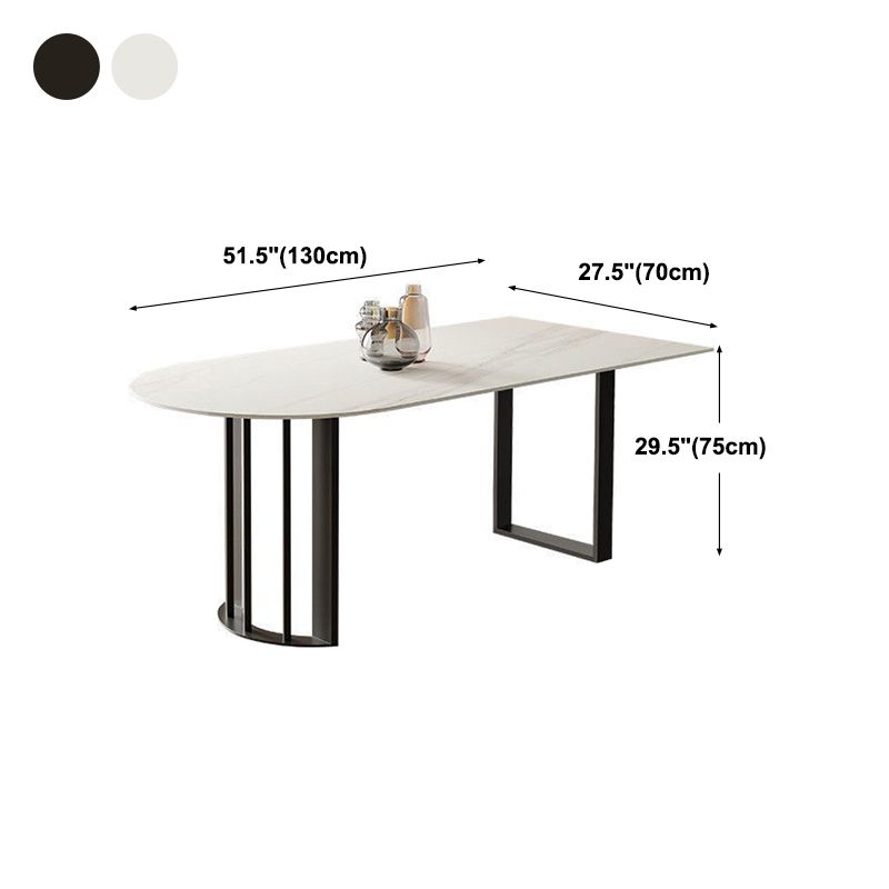 Simplicity Style Dining Table White Dinner Table for Home Kitchen Dinner