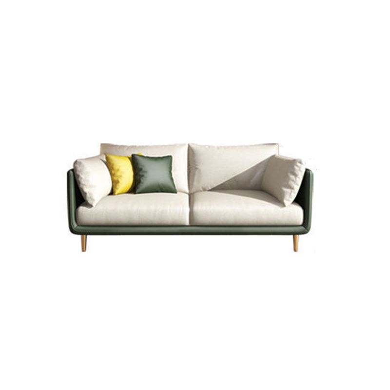 Modern Style Square Armrest Latex/sponge Seat Padding Imitation Leather Sofa