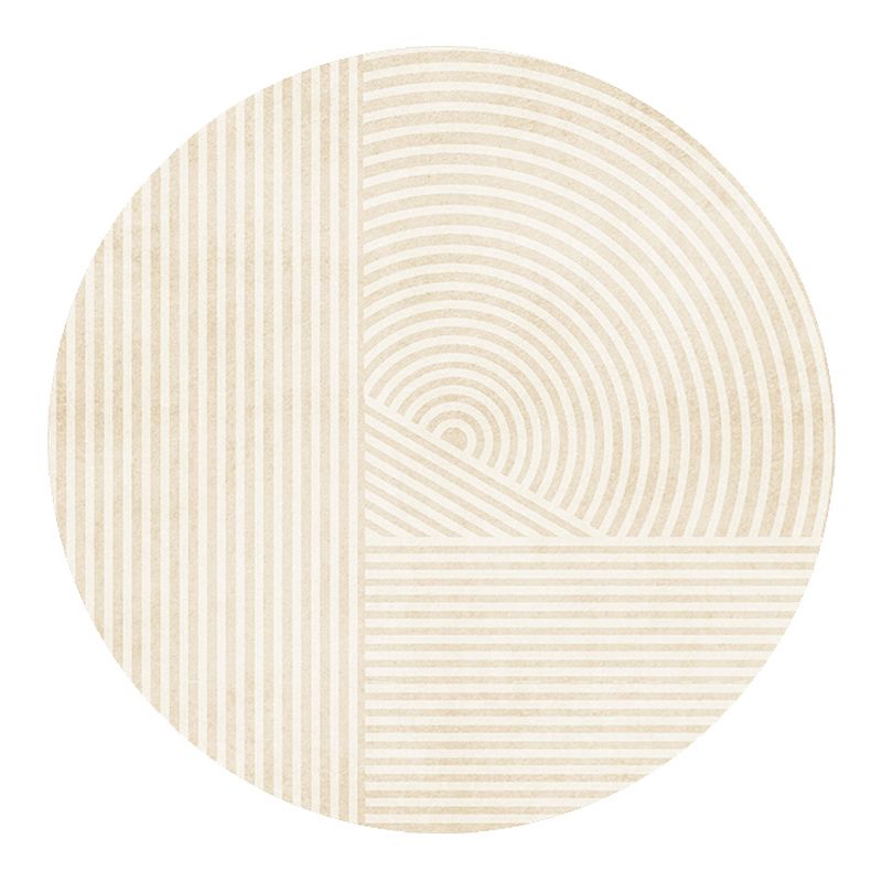 Tapis de rayures de tapis moderne beige tapis lavable antidérapant un tapis lavable antidérapant pour décoration intérieure