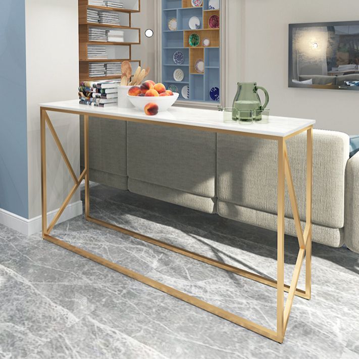 33.46" Tall 1-shelf Console Table Stain Resistant Accent Table for Hall