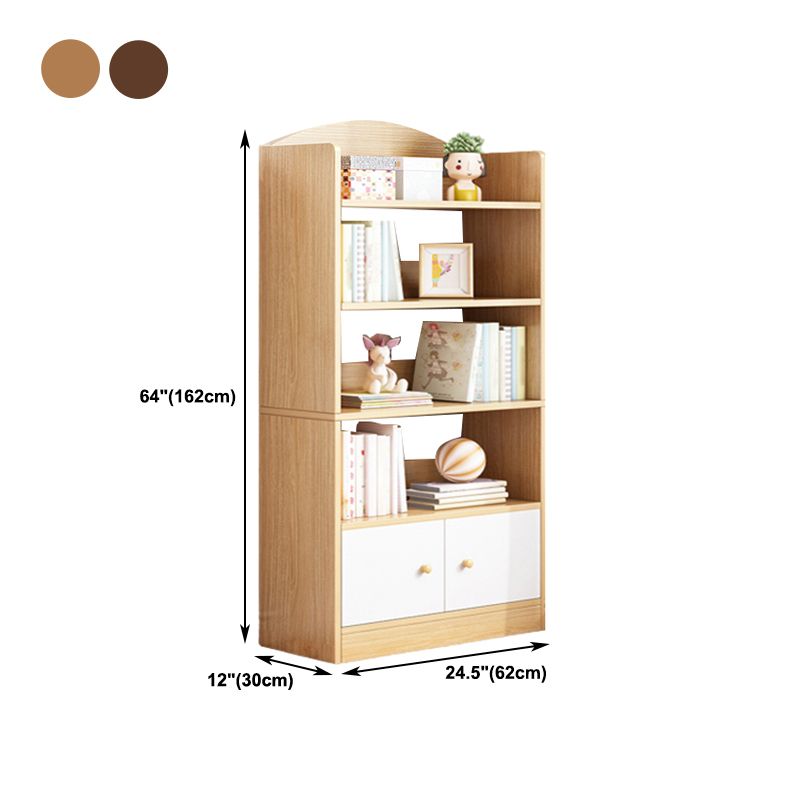 Modern Style Bookshelf Engineer Wood Bookcase for Home Study Room
