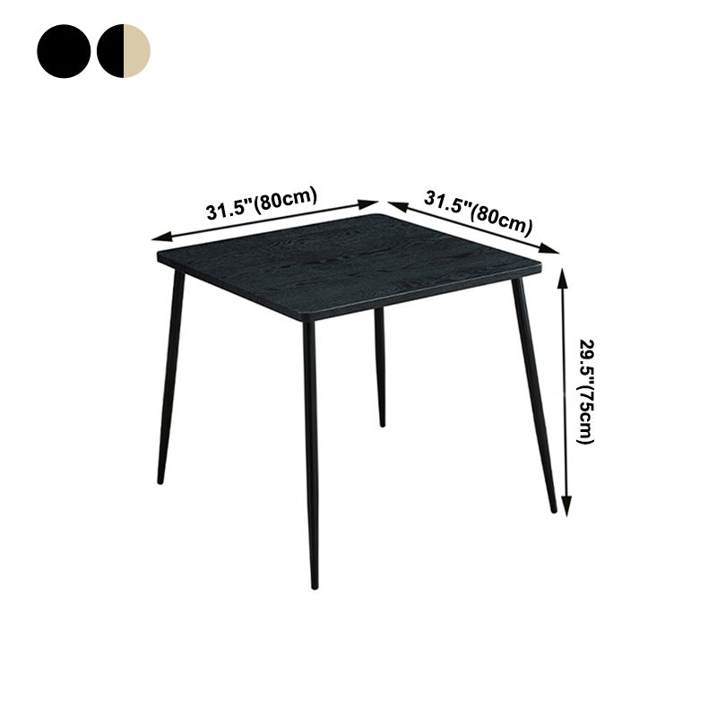 4-foot MDF Dinette Table Industrial Style Square Dining Table for Home