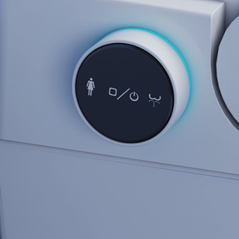 Modern Ceramic Flush Toilet 1 Piece White Toilet Bowl for Bathroom