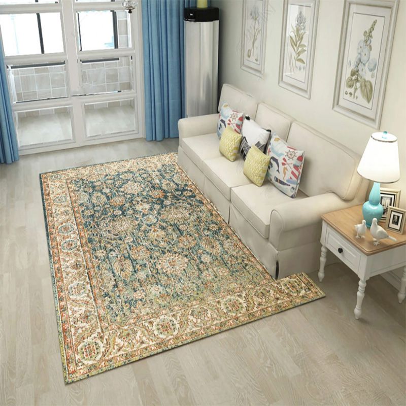 Graumedaillon Innenteppich Polyester Vintage -Fläche Teppichwaschmaschine für Innenraum