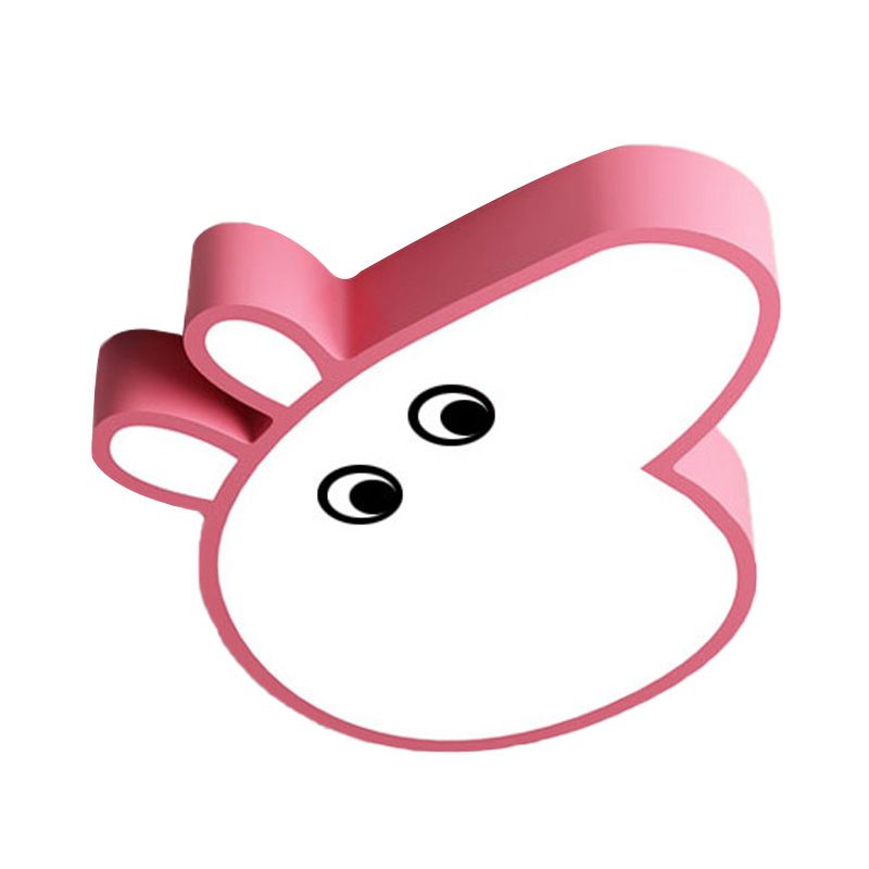 Plafonnier LED en forme de cochon en acrylique, couleur bonbon, dessin animé, plafonnier pour salle de jeux et parc