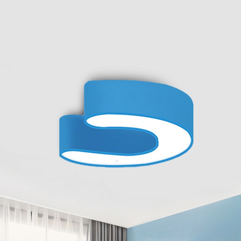 Kids Letter LED Ceiling Mount Light Acrylic Candy Colored Flush Light for Kindergarten