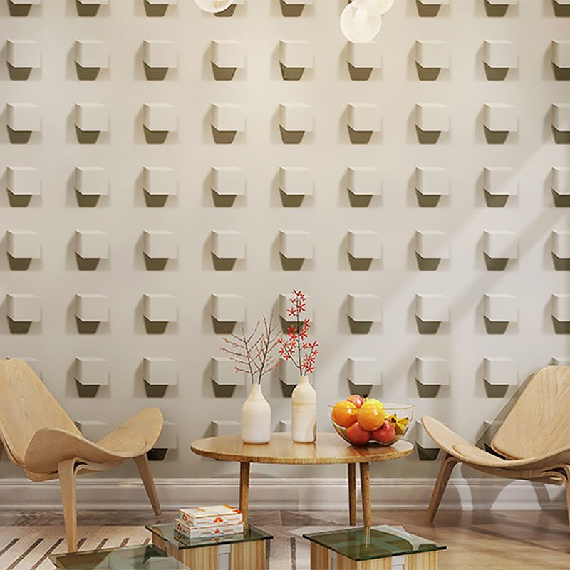 3D Visual Cube Wallpaper Contemporary Wall Decor 33' by 20.5" Non-Pasted