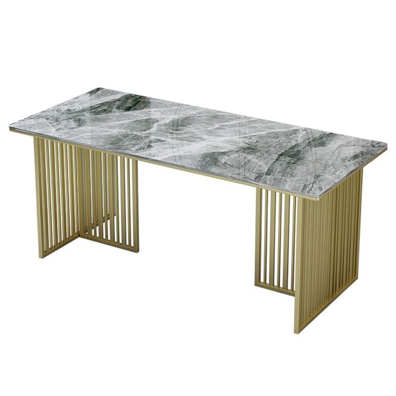 Table rectangulaire de luxe traditionnelle métal