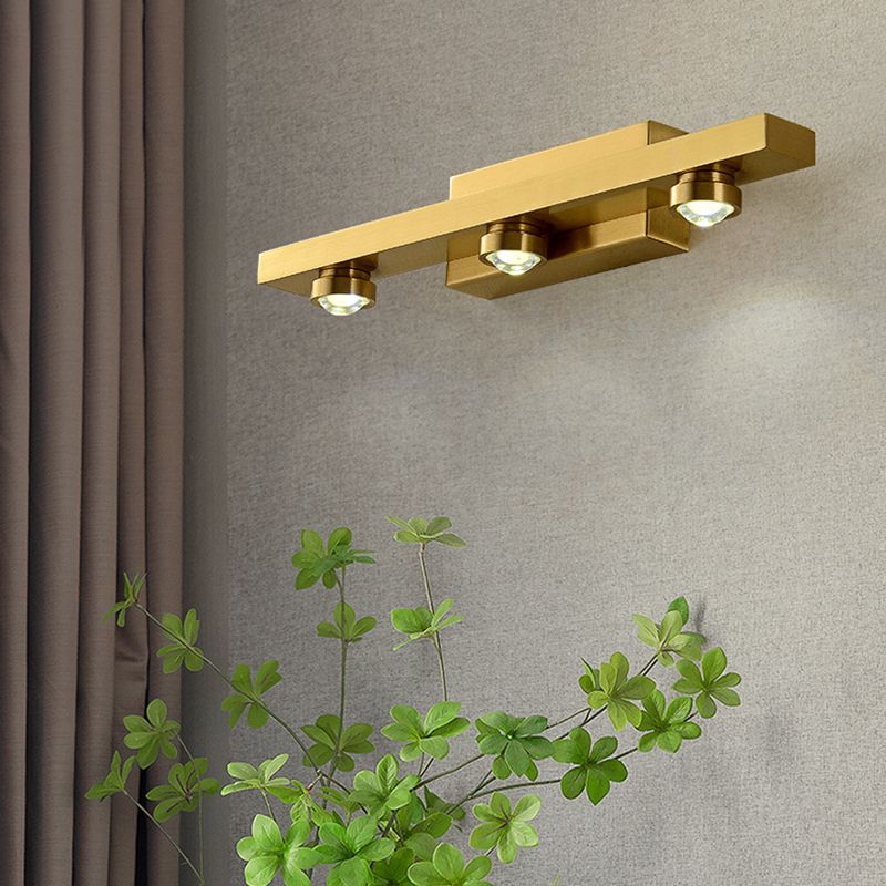 Modern Minimalist Style Bar Vanity Wall Light Fixtures Metal Vanity Lights for Toilet