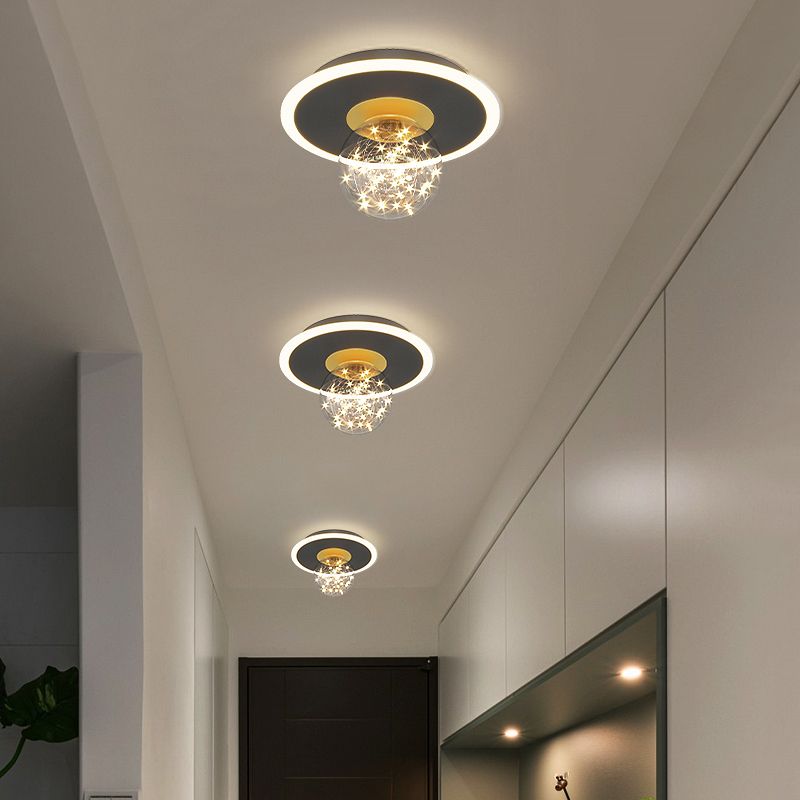 Lampe encastrée moderne à 2 têtes, plafonnier LED Gypsophila pour chambre à coucher