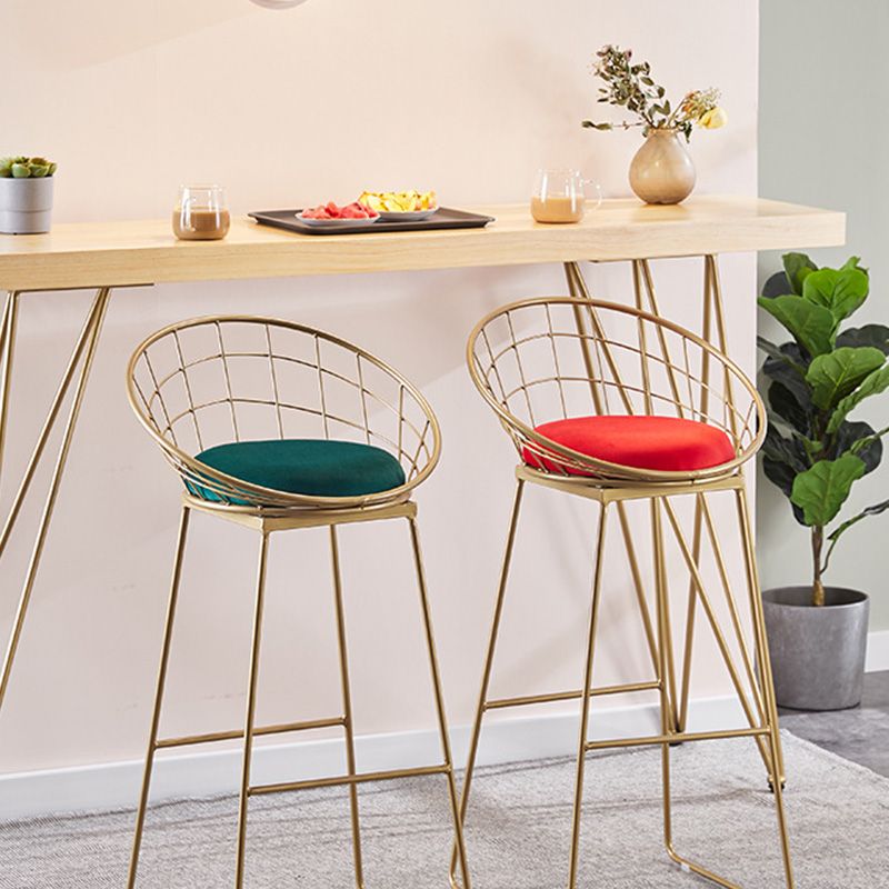 Modern Bar-height Table Solid Wood Top Bistro Pub Table with Four Legs