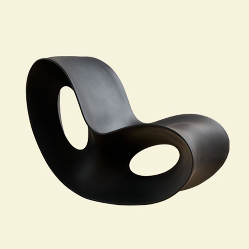 Contemporary Rocking Chair Acrylic Solid Color Indoor Rocking Chair without Armrest