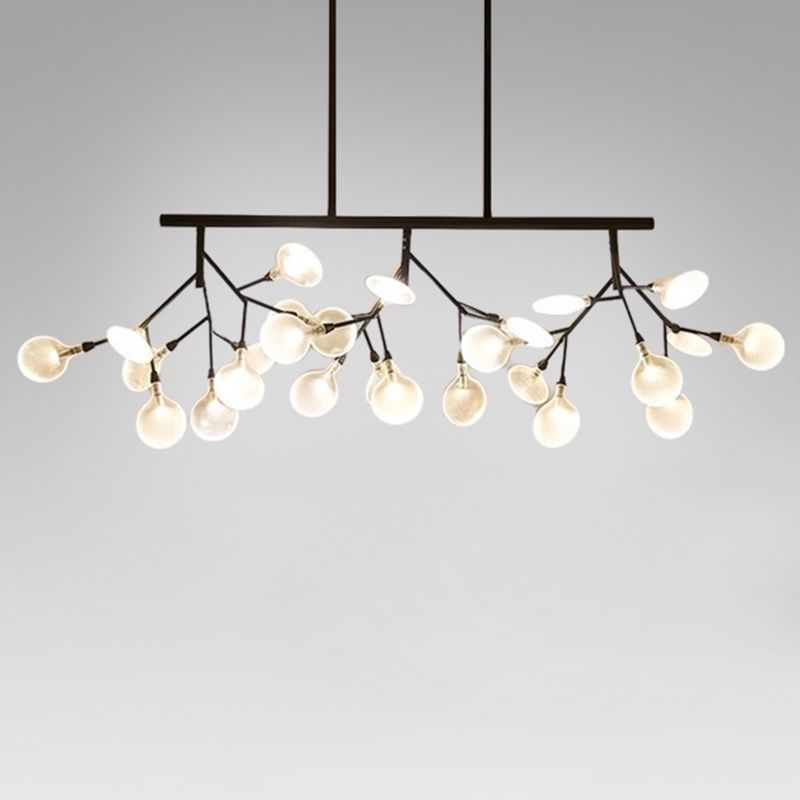 Luce a ciondolo regolabile a filo regolabile di lusso moderno Luce a soffitto in ferro battuto in ferro con ombra acrilica