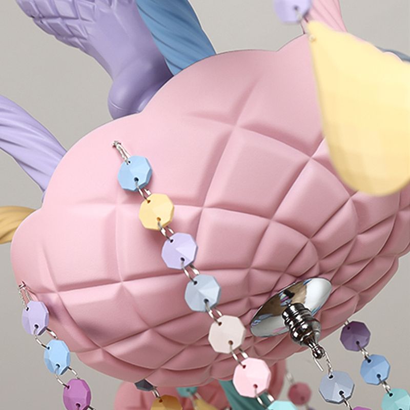 Multi Light Candle Branch Hanging Pendant Modern Style Crystal Hanging Lighting