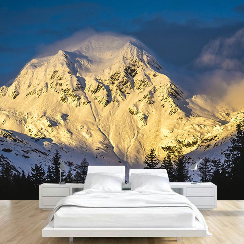 Alpine View Mural Water Resistant for Living Room Wall Decor, Made to Measure