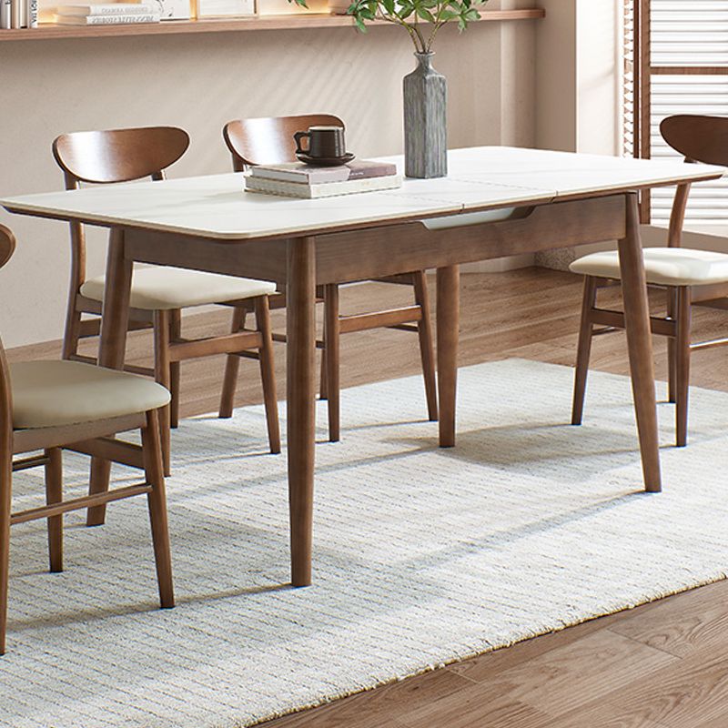 Sintered Stone Modern Kitchen Table Rectangle Home Extendable Dining Table