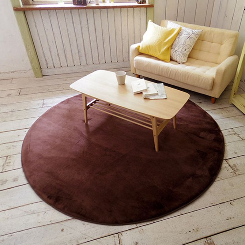 Alfombra Simple De Color Sólido, Alfombra Interior Sintética Multicolor con Respaldo Antideslizante, Alfombra Lavable De Fácil Cuidado para La Habitación