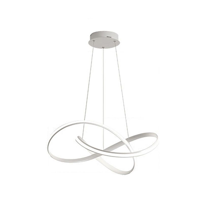 Twiting soggiorno a sospensione a sospensione in metallo kit di luce a led a led in stile nordico