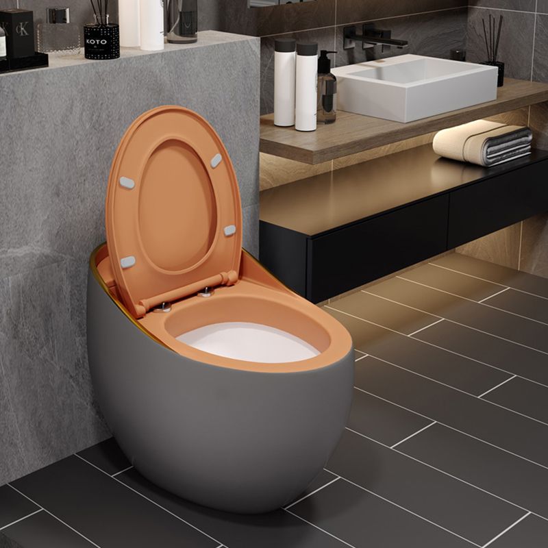 Modern Style Ceramic Flush Toilet All-In-One Toilet Bowl for Washroom