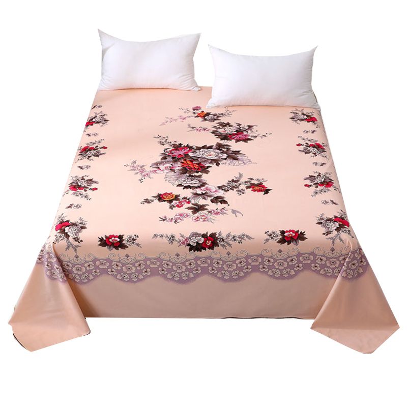 Sheet Sets Cotton Floral Printed Super Soft Breathable Wrinkle Resistant Bed Sheet Set