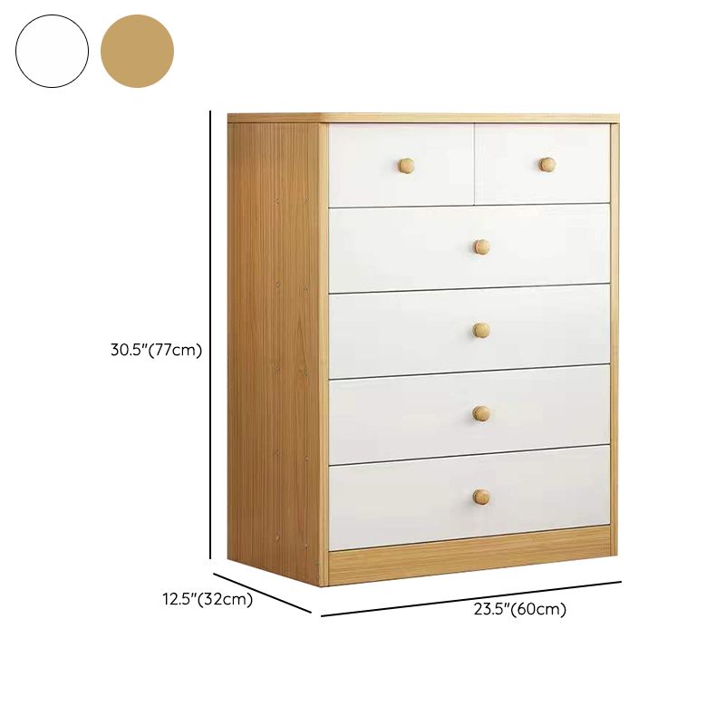 Scandinavian Vertical Kids Furniture Wood Kids Dresser Set for Bathroom