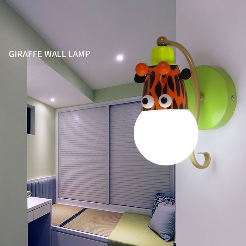Luces creativas de luz de pared de estilo moderno Lámpara de forma de animal para la habitación del niño dormitorio
