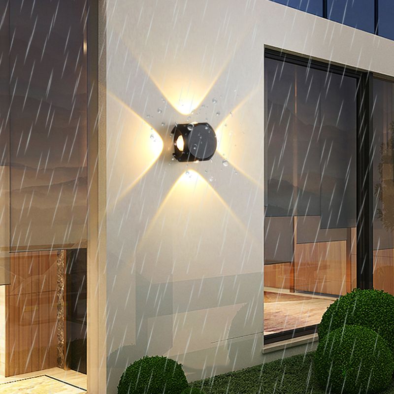 Luz de múltiples luces de metal luz de pared moderna de forma redonda de montaje de pared de pared