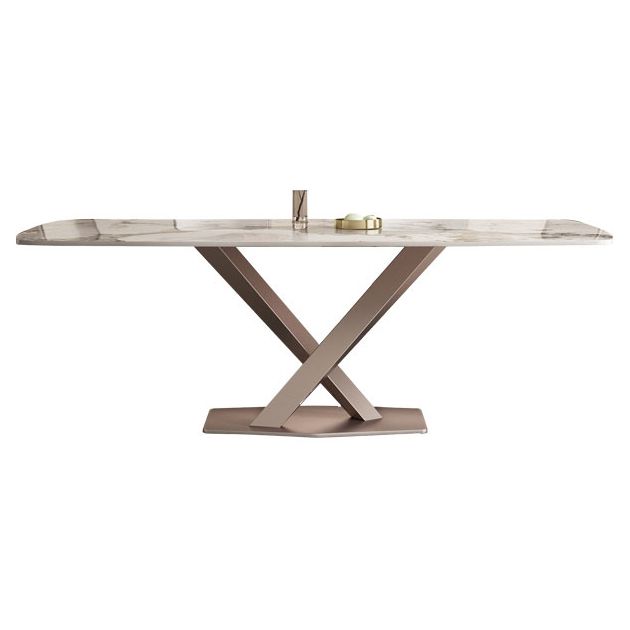 Modern Dining Set 1/2/5/7 Pcs Sintered Stone Dining Table with Chairs