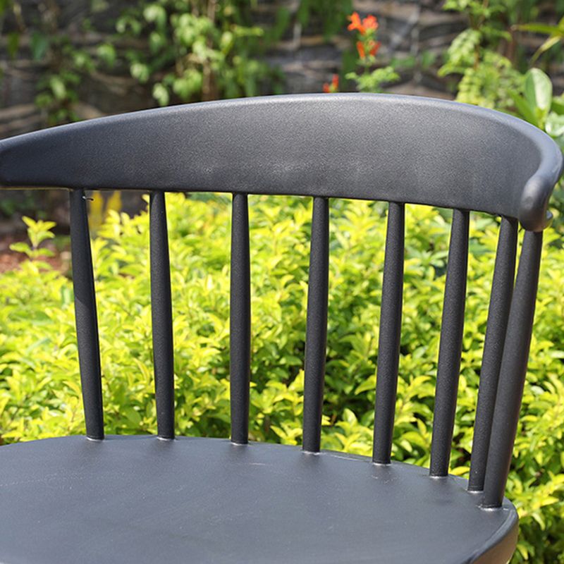 Contemporary Style Armless Chair Winsor Back Side Indoor Chair for Dining Room