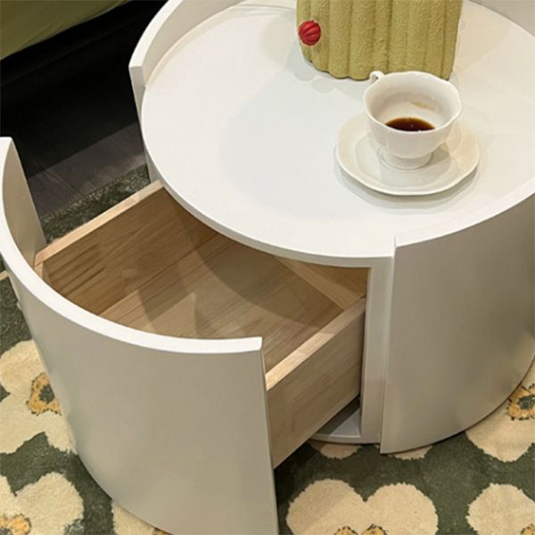 Contemporary Wooden Nightstand Kids Storage Kids Bedside Table with Drawers