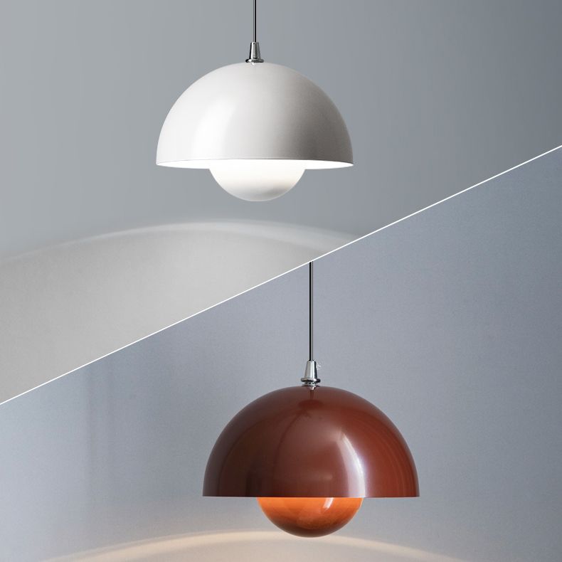 Metal Round Shape Hanging Light Nordic Macarons 1 Light Hanging Light Fixtures