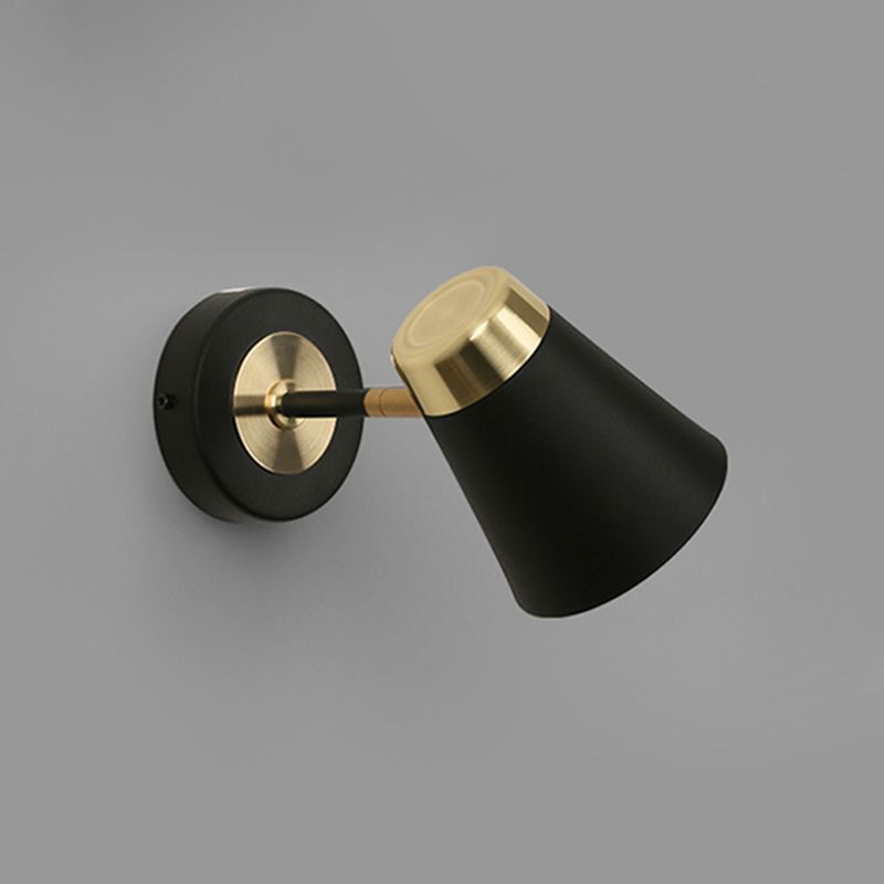 Modern Simple Aluminum Wall Light Bell Shape Rotatable Wall Lamp for Living Room