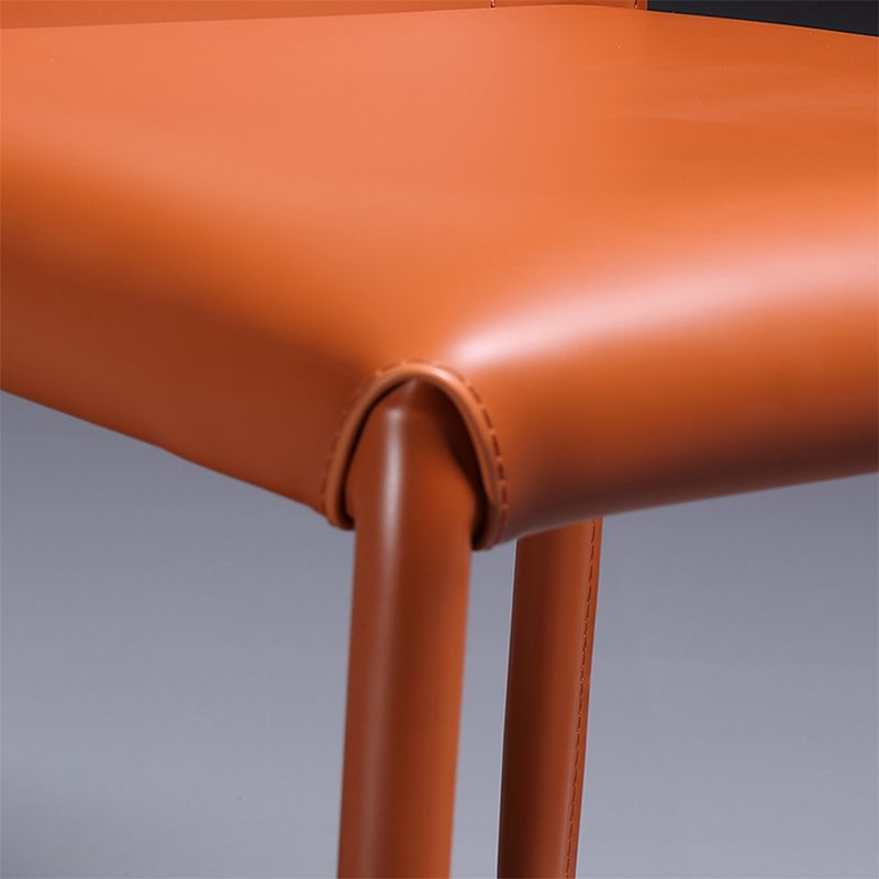 Contemporary Side Chair Wingback Metal Dining Chair for Indoor