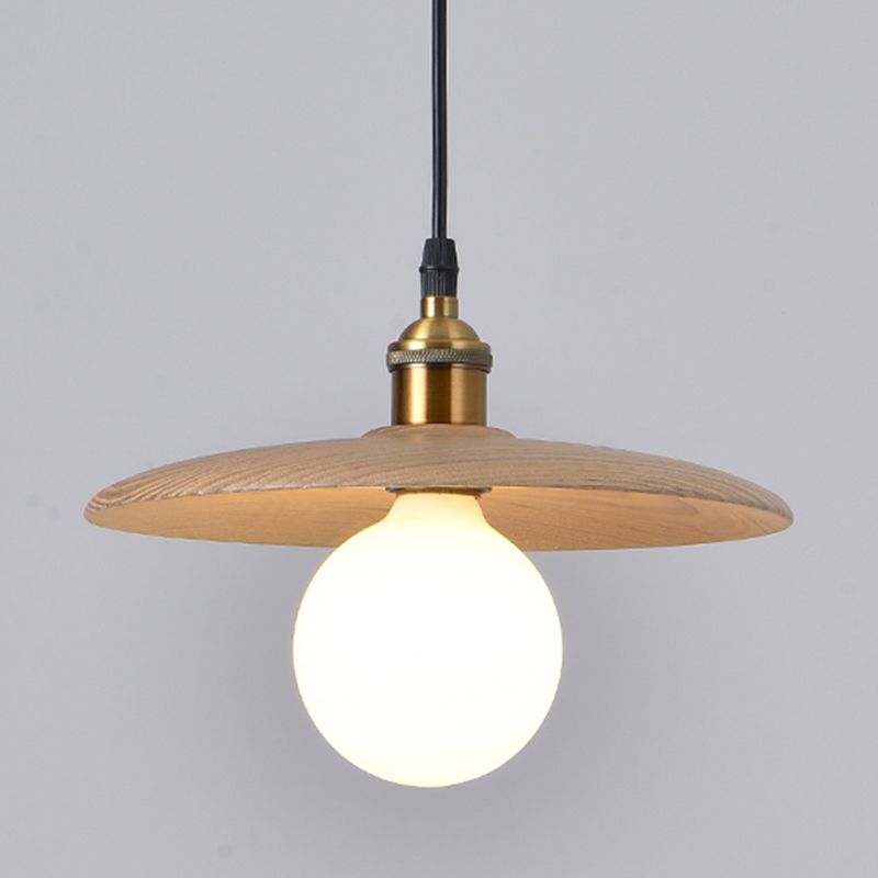 Simplicity Wooden Hanging Light Modern Pendant Lighting Fixture for Sitting Room