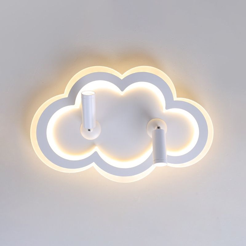 Luminaria de montaje de techo de forma de nube LED Nordic LED de montaje de techo de metal
