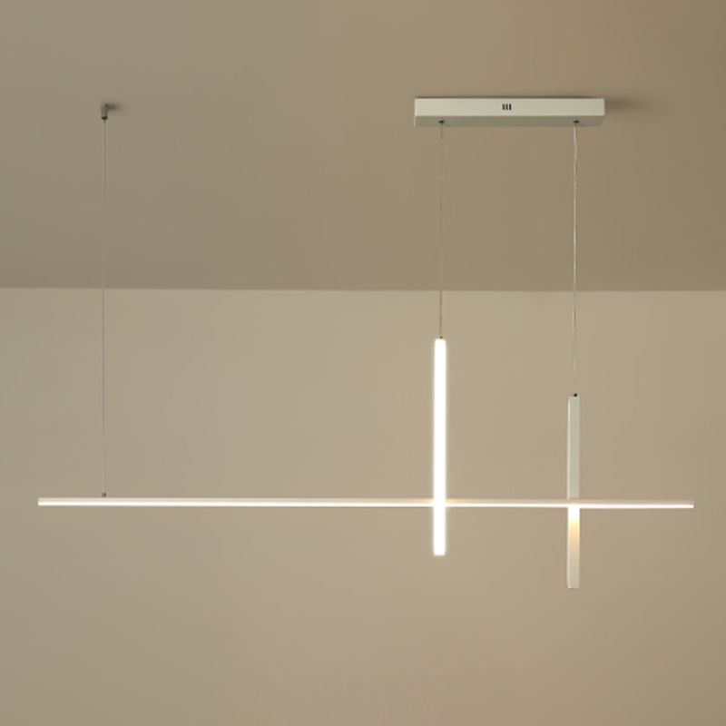 Modern Linear Island Pendant Lights Metal Ceiling Pendant Light for Dining Room